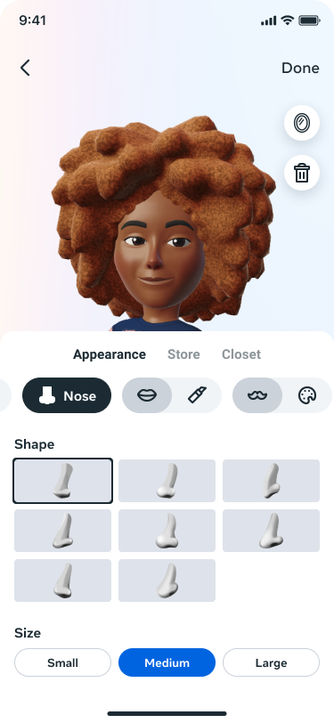 Nose shapes